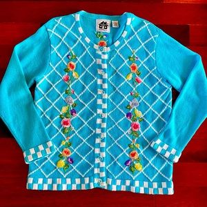 Storybook Knits unique cardigan sweater Cotton Blend